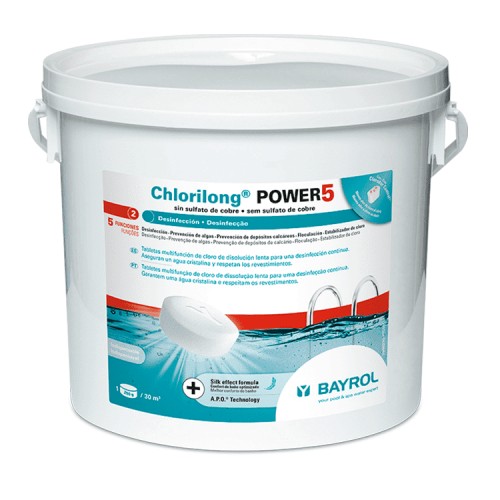 Clorilong Power 5 Funciones Tabletas 250 gr.  5 kg