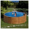 Piscina desmontable Gre circular Serie Java imitación Rattán