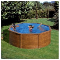 Piscina desmontable Gre circular Serie Java imitación Rattán