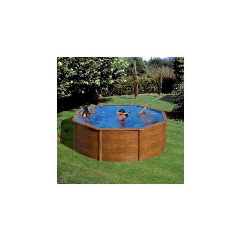 Piscina desmontable Gre circular Serie Java imitación Rattán